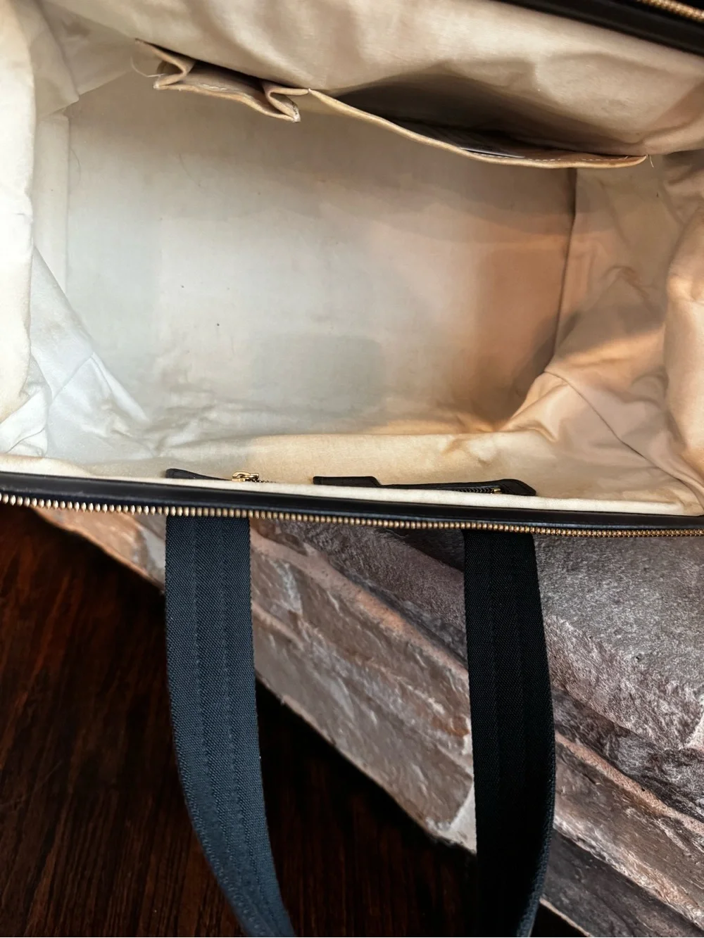 Louis Vuitton Navy/Gray Monogram Minilin GM with Certificate of Authenticity
